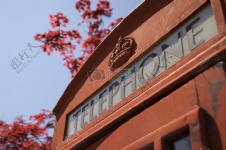 红色英格兰伟大英国电话盒手机盒伦敦电话亭团结王国