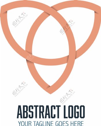 现代抽象图形标志logo模板