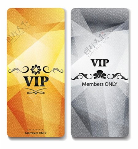 梦幻VIP会员卡背景矢量素材
