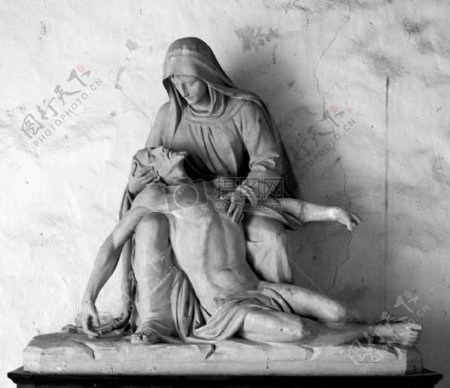 耶稣和玛丽的雕像