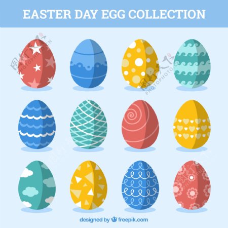 彩色复活节鸡蛋创意素材