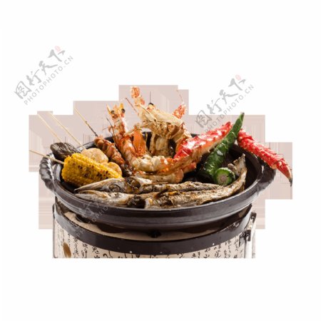 水煮火锅串串龙虾元素