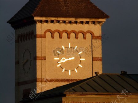 城楼上的时钟