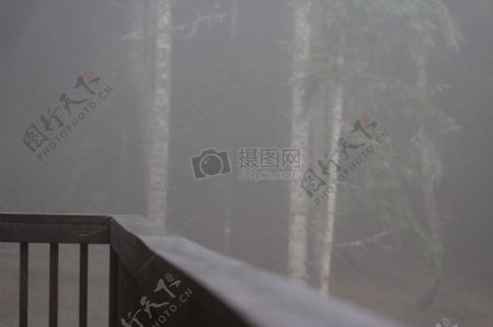 雾照片甲板