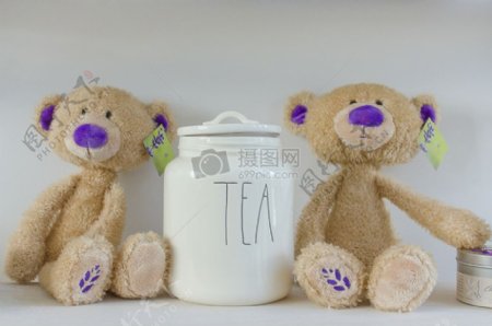 茶叶玩具熊商店玩具