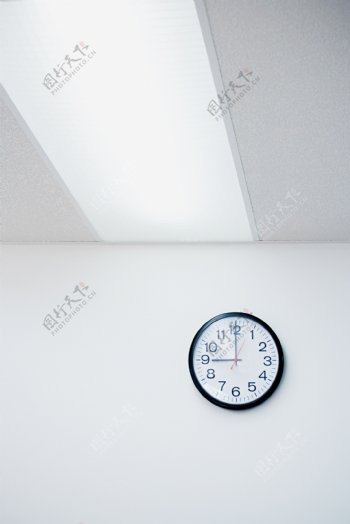 墙上挂着时钟图片