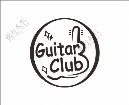吉他俱乐部logo设计