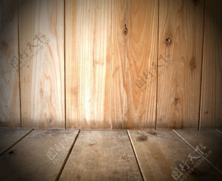 木板墙面地板摄影