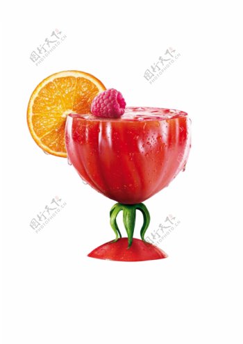 番茄杯子抠图