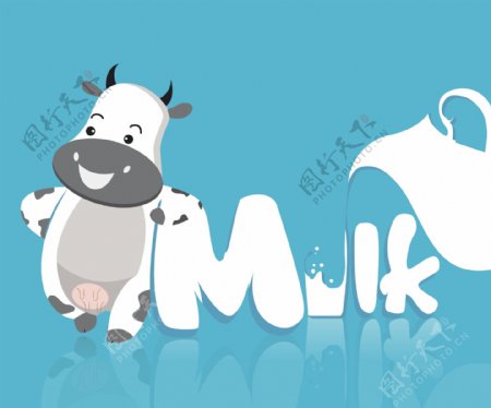 milk牛奶广告背景