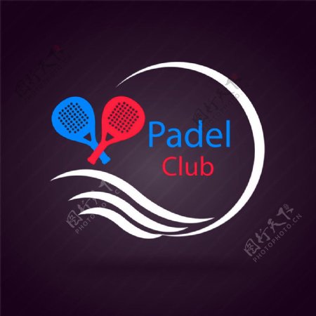 网球拍logo图片