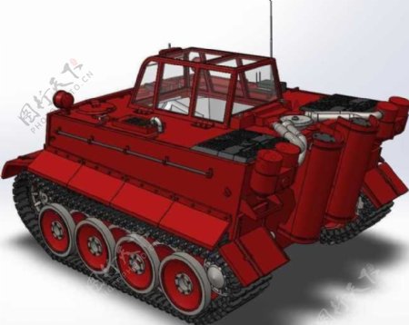 概念型坦克机械模型