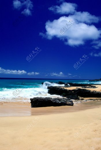 沙滩风景图图片