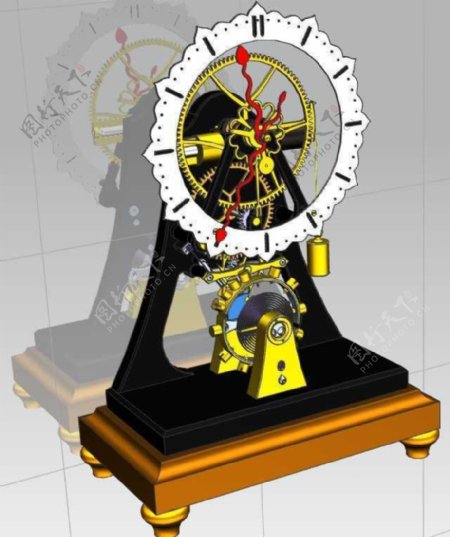 时钟机械模型