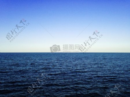 大海天空水海洋地平线