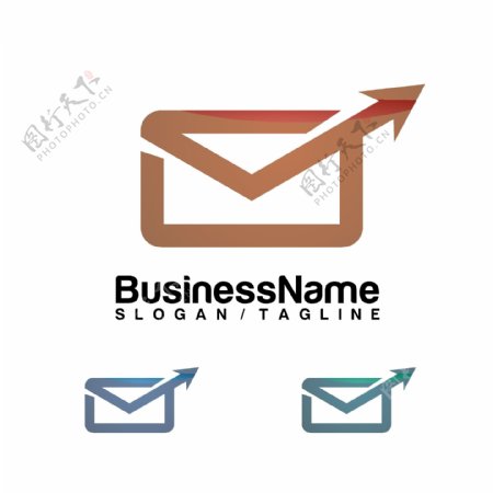信封邮件商业logo标志