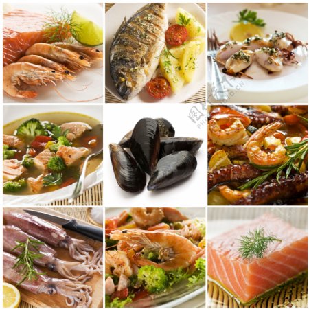 美味海鲜食物图片