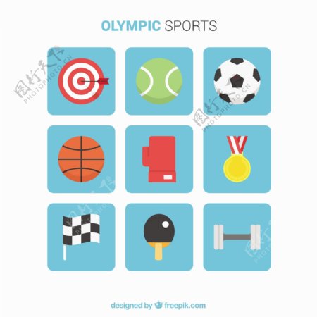 奥运体育平面元素的选择