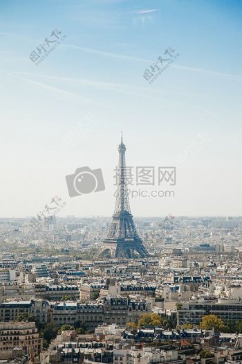 城市艾菲尔塔法国具有里程碑意义巴黎天际线