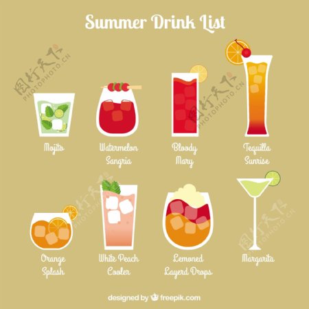 清凉夏日饮品清单