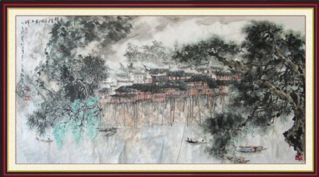 中国山水装饰画图片