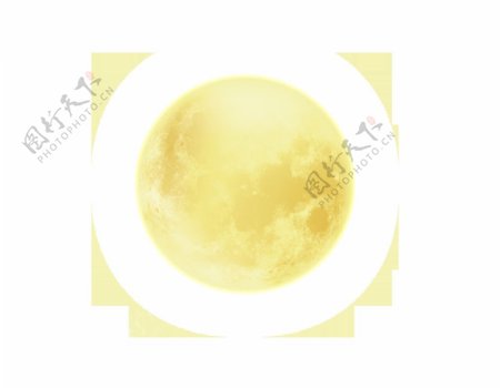中秋节圆月亮