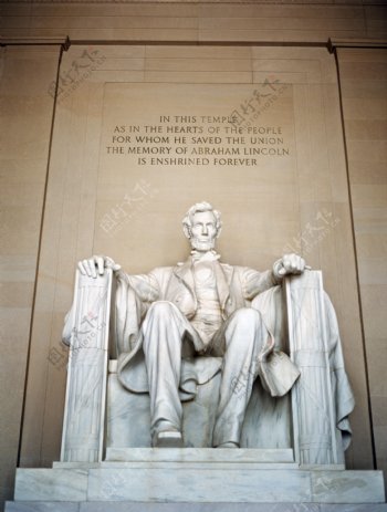 林肯雕像图片
