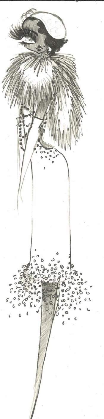 时尚女装连衣裙设计图