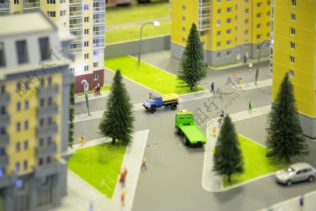工厂小区城市建筑模型图片