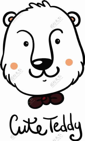 小熊卡通动物水果童话矢量logo素材