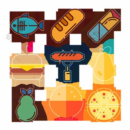 食物食品ICON图标标志图片