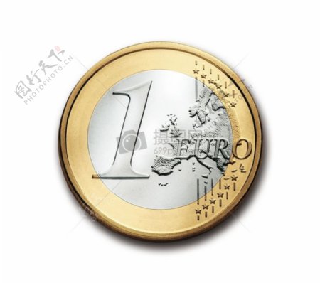 一枚一欧元硬币