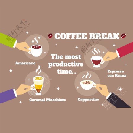 关于咖啡信息图表