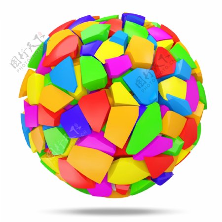 创意炫彩球体图片