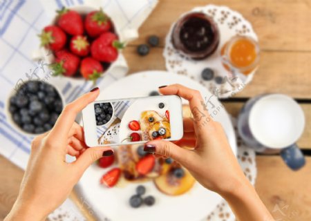 苹果手机拍照美食图片