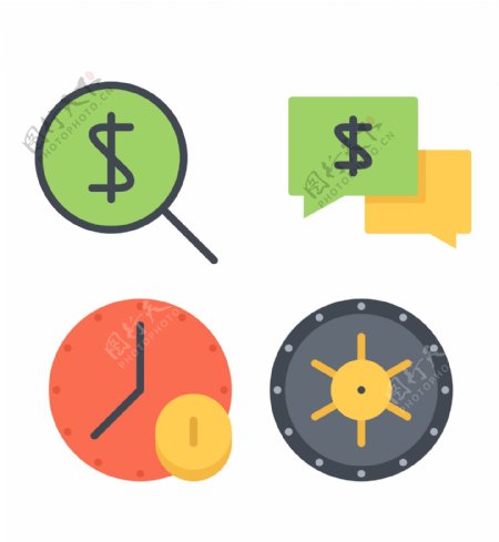 美元储蓄金融类icon图标