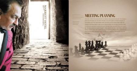 PSD国际象棋背景画册封面素材下载