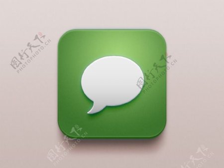 绿色短信图标