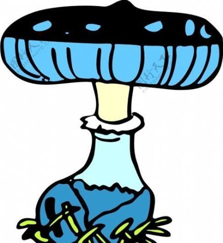 蘑菇植物图案矢量AI0006