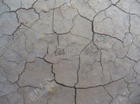 干旱裂缝的地皮