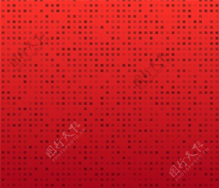 红色方形镂空格背景矢量素材