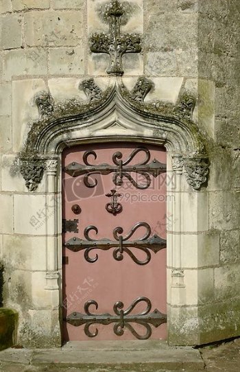 法国城堡铁门