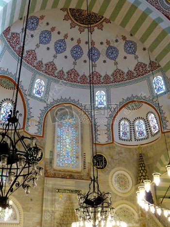 彩色花纹清真寺