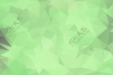 酷炫晶格化抽象几何体绿色清新海报背景