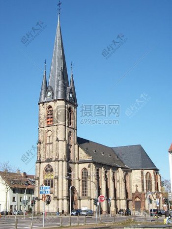 古色古香的教堂塔楼