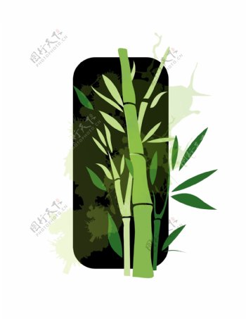 绿色竹子素材元素