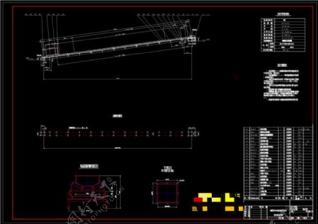 带式输送机总图CAD机械图纸