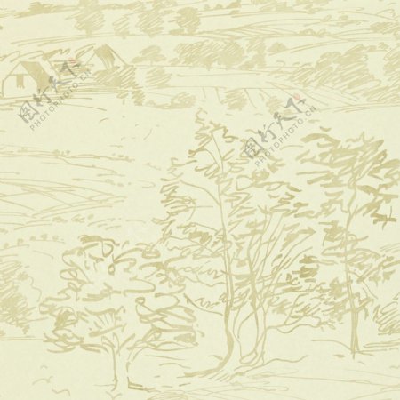 金色树枝布纹壁纸图片