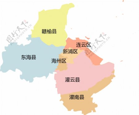 江苏连云港地图