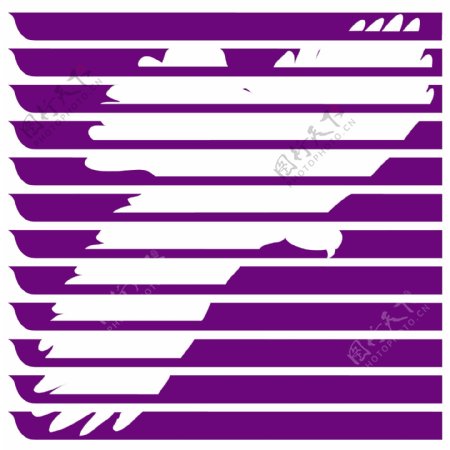 翱翔的鸽子线条图标logo设计